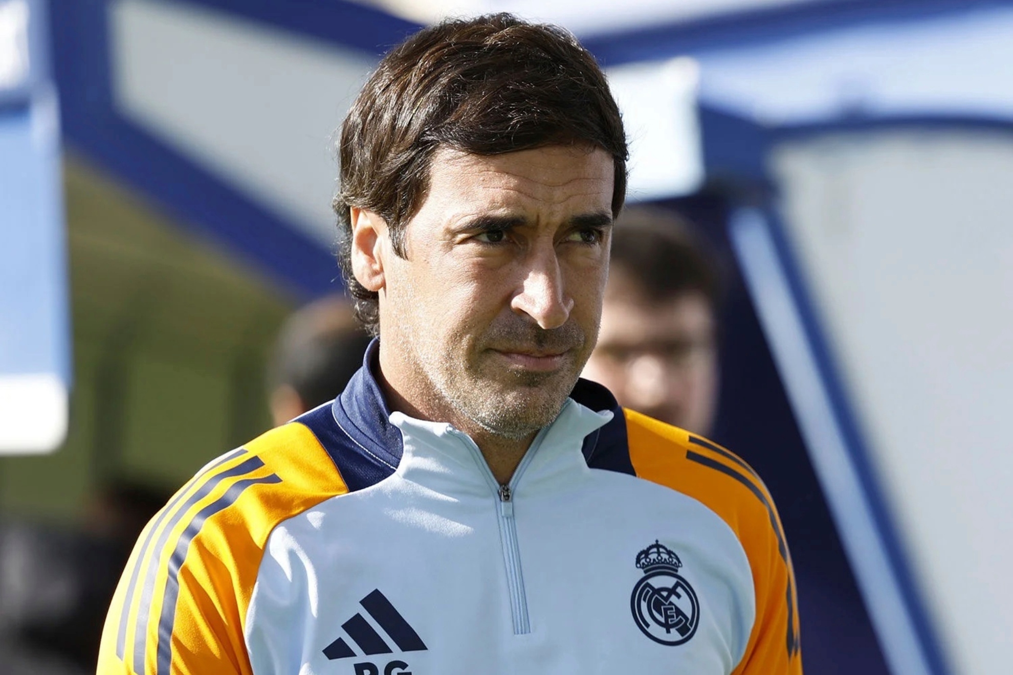 Raul in training with Real Madrid Castilla