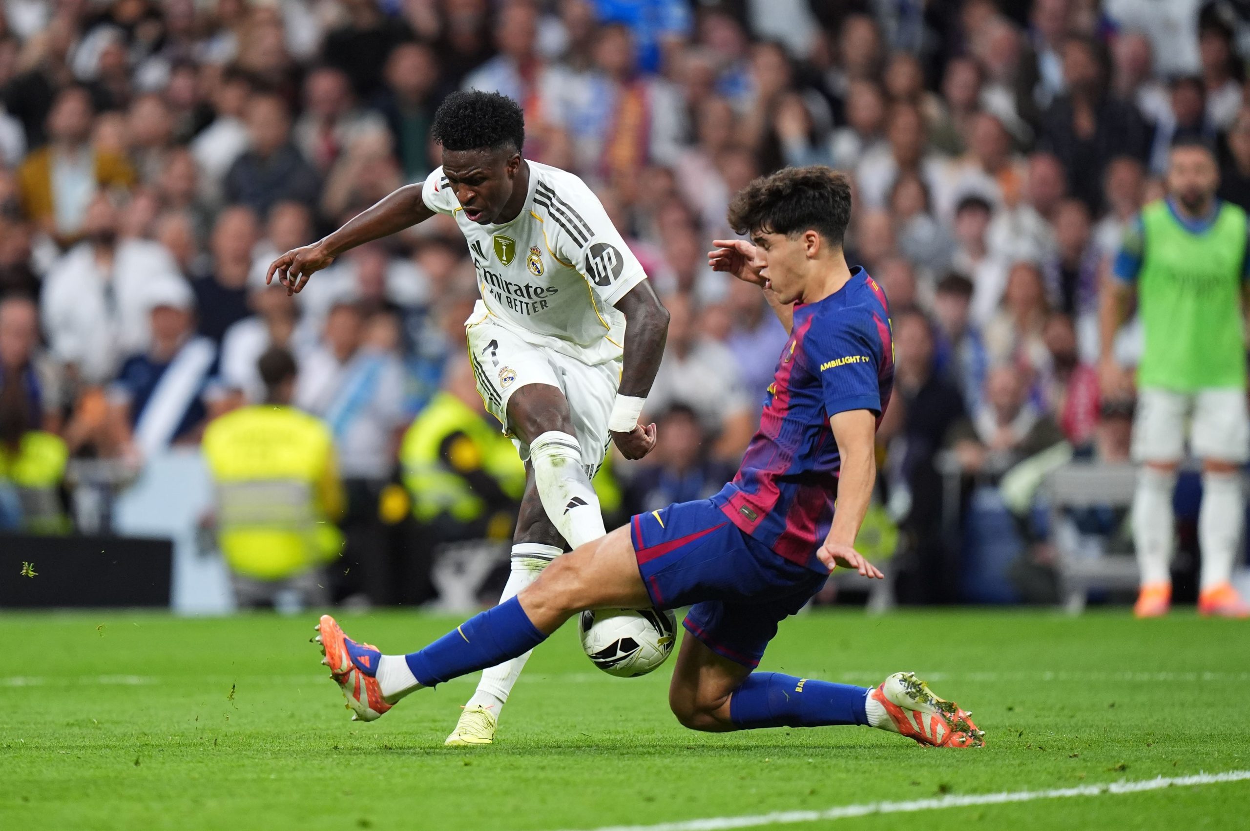 Vinicius enjoyed a fine game against Barcelona.