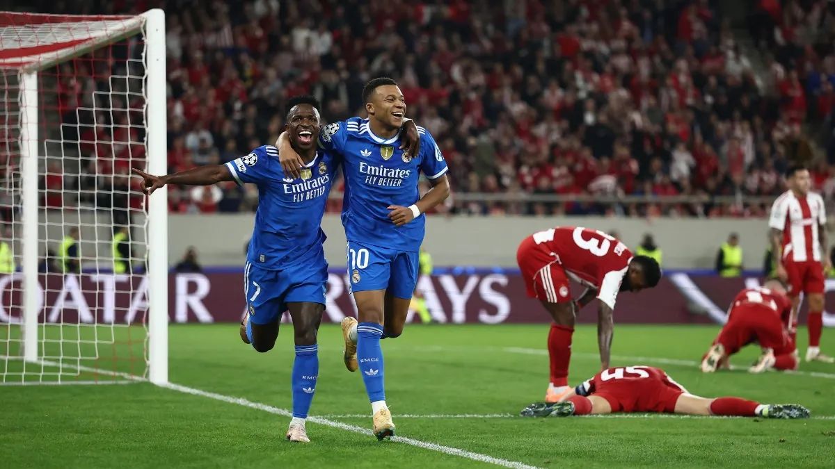 Vinicius and Mbappe destroyed Olympiakos.