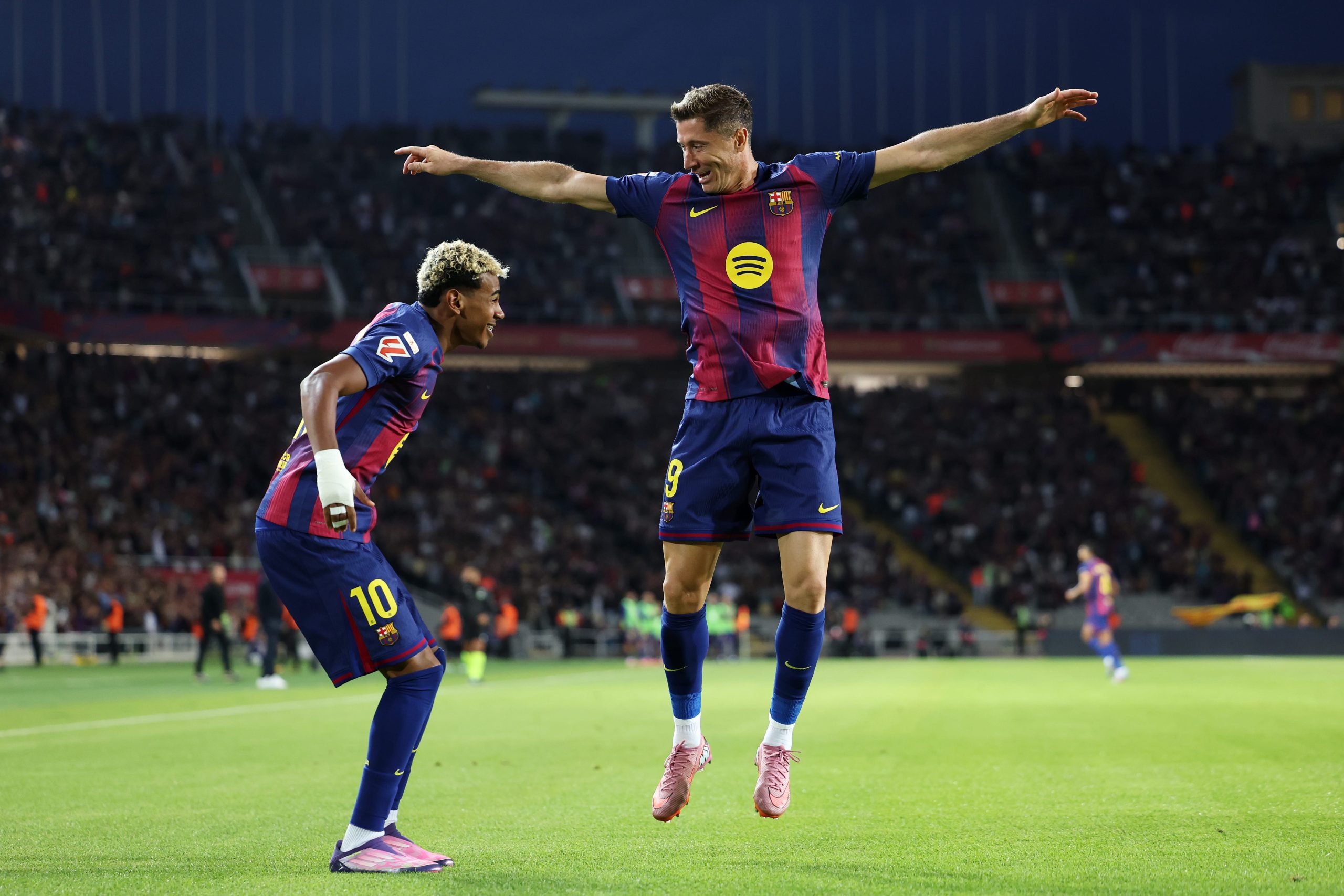 Lewandowski may be in his last season at Barcelona.